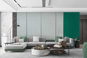 莱芜轻奢风格-客厅