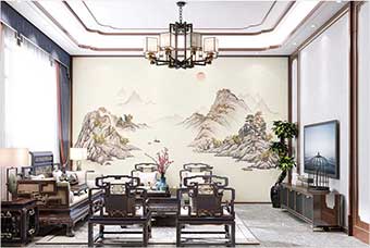 莱芜森佰汇航空纤维墙咔（巴山蜀水）