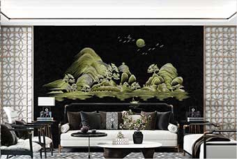 莱芜森佰汇航空纤维墙咔（湖光山色）